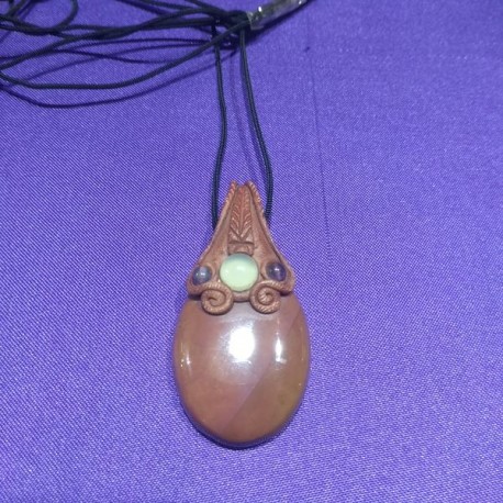 Jasper "Fimo" Pendant