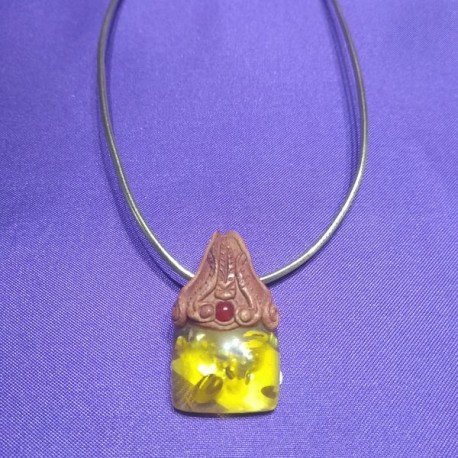 Amber "Fimo" Pendant