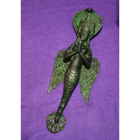 Bronze Godess door handle statue From Nepal