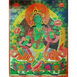 Green Tara Thangka