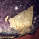 Amethyst matrix with Calcite