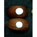 Wooden Rings with Mother of Pearl
