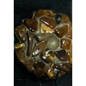 Rings made of synthetic clay and semiprecious stones
