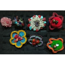 Rings macrame Knitted