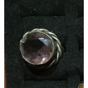 Silver plated Ring with Amethyst