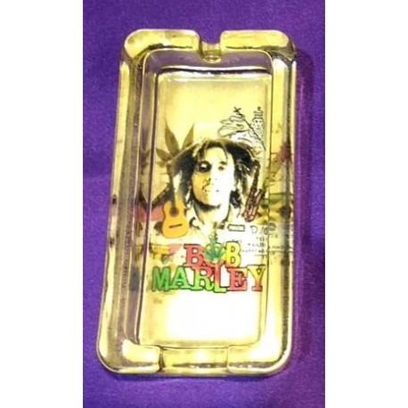 Glass Ashtray Bob Marley