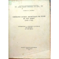 Germanos Locros ,Archeveque de Nysse et son Temps