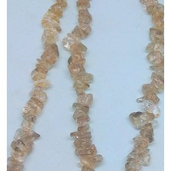 Smoke Quartz Chip Beads string 90cm from India