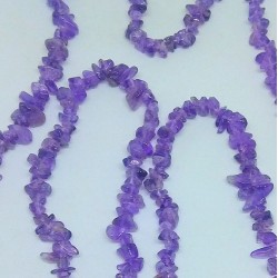 Amethyst Chip Beads string 90cm from India