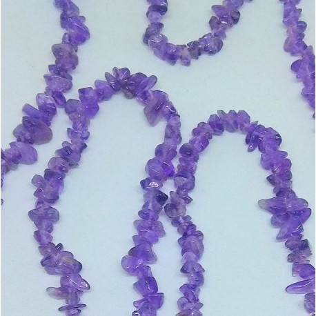 Amethyst Chip Beads string 90cm from India
