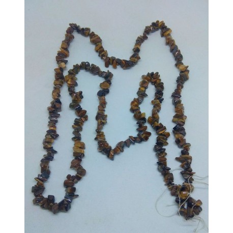 Tiger Eye Chip Beads string 80cm from India