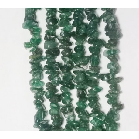 Aventurine Chip Beads string 90cm from India