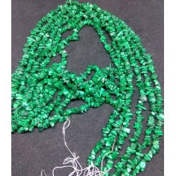 Malachite Chip Beads string 90cm from India