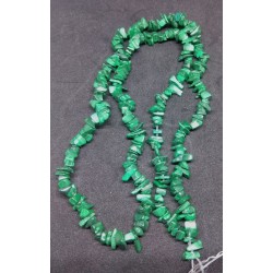 Malachite Chip Beads string 65cm from India