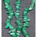 Malachite Chip Beads string 65cm from India