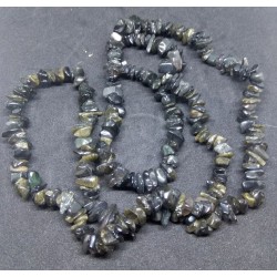 Black Agate Chip Beads string 90cm from India