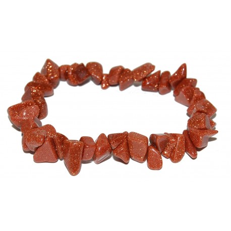 Sunstone Chip Beads string 90cm from India