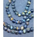 Hawk Eye Beads strand 35cm from India