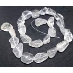 Clear Quartz Beads strand 43cm from India