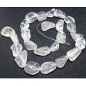 Clear Quartz Beads strand 43cm from India