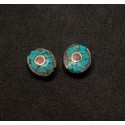 Turquoise & Coral Bead from Nepal